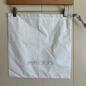Jimmy Choo White Satin Dustbag